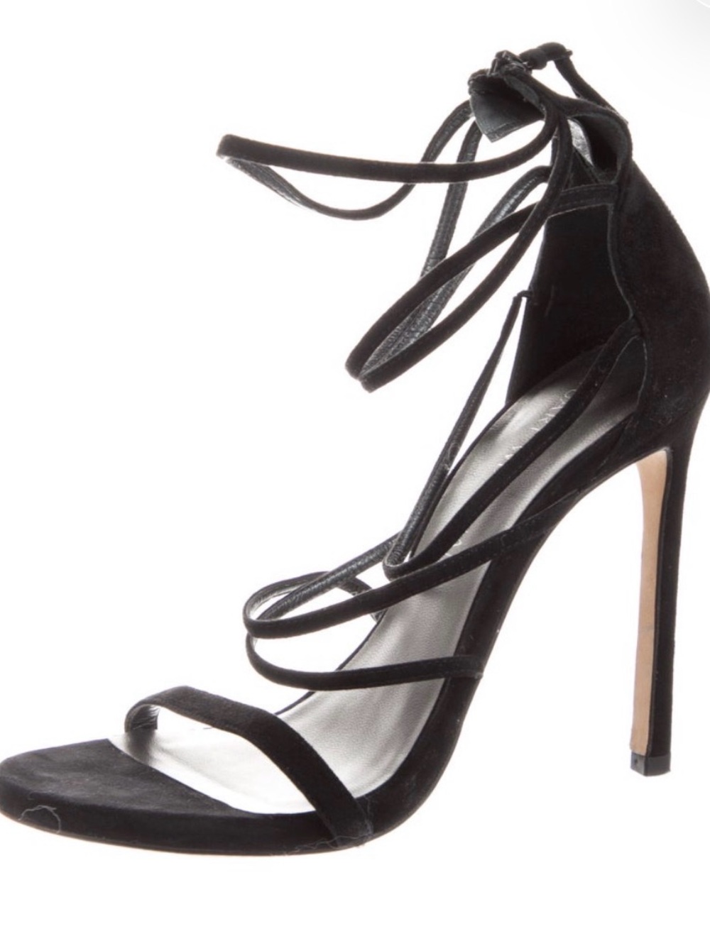 Stuart Weitzman Black Suede Heels
